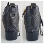 Chanel Gabrielle Large Black Aged Calfskin with Gold/Silver/Ruthenium Hardware #RSLY-1 - Image 9