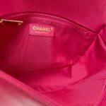 Chanel Large Boy 28cm Pink Grained Calfskin with Gold Hardware #RRTC-2 - Image 28