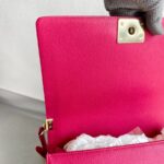 Chanel Large Boy 28cm Pink Grained Calfskin with Gold Hardware #RRTC-2 - Image 21