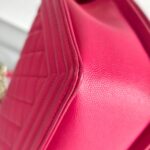 Chanel Large Boy 28cm Pink Grained Calfskin with Gold Hardware #RRTC-2 - Image 13
