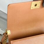 Chanel Medium Boy 25cm Brown Grained Calfskin with Gold Hardware #RRSC-1 - Image 20