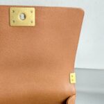 Chanel Medium Boy 25cm Brown Grained Calfskin with Gold Hardware #RRSC-1 - Image 21