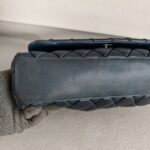 Chanel Shoulder Flap Bag Navy Blue Lambskin with Ruthenium Hardware #RRSY-1 - Image 11