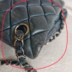 Chanel Shoulder Flap Bag Navy Blue Lambskin with Ruthenium Hardware #RRSY-1 - Image 13