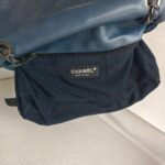 Chanel Shoulder Flap Bag Navy Blue Lambskin with Ruthenium Hardware #RRSY-1 - Image 32