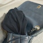Chanel Shoulder Flap Bag Navy Blue Lambskin with Ruthenium Hardware #RRSY-1 - Image 29