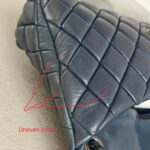 Chanel Shoulder Flap Bag Navy Blue Lambskin with Ruthenium Hardware #RRSY-1 - Image 24