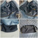Chanel Shoulder Flap Bag Navy Blue Lambskin with Ruthenium Hardware #RRSY-1 - Image 28