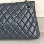 Chanel Shoulder Flap Bag Navy Blue Lambskin with Ruthenium Hardware #RRSY-1 - Image 6