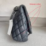 Chanel Shoulder Flap Bag Navy Blue Lambskin with Ruthenium Hardware #RRSY-1 - Image 9