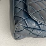 Chanel Shoulder Flap Bag Navy Blue Lambskin with Ruthenium Hardware #RRSY-1 - Image 15