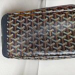 Goyard Artois PM Black Goyardine Canvas/Chevroches Calfskin with Silver Hardware #RROO-1 - Image 9