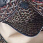 Goyard Artois PM Black Goyardine Canvas/Chevroches Calfskin with Silver Hardware #RROO-1 - Image 25