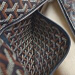 Goyard Artois PM Black Goyardine Canvas/Chevroches Calfskin with Silver Hardware #RROO-1 - Image 26