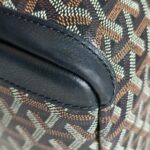 Goyard Artois PM Black Goyardine Canvas/Chevroches Calfskin with Silver Hardware #RROO-1 - Image 11