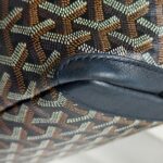 Goyard Artois PM Black Goyardine Canvas/Chevroches Calfskin with Silver Hardware #RROO-1 - Image 12