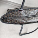 Goyard Artois PM Black Goyardine Canvas/Chevroches Calfskin with Silver Hardware #RROO-1 - Image 22