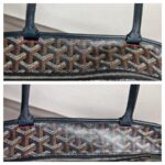 Goyard Artois PM Black Goyardine Canvas/Chevroches Calfskin with Silver Hardware #RROO-1 - Image 19