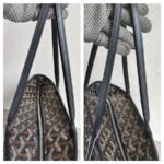 Goyard Artois PM Black Goyardine Canvas/Chevroches Calfskin with Silver Hardware #RROO-1 - Image 20