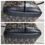 Goyard Artois PM Black Goyardine Canvas/Chevroches Calfskin with Silver Hardware #RROO-1 - Image 15
