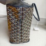 Goyard Artois PM Black Goyardine Canvas/Chevroches Calfskin with Silver Hardware #RROO-1 - Image 7