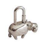 Hermès 2005 Hippopotamus Cadena Lock Bag Charm #RROE-39