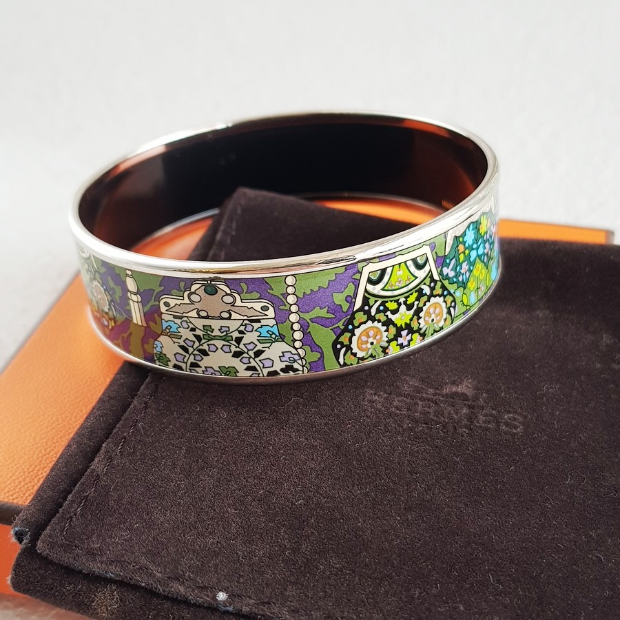 Hermes Bangle Printed Enamel #RROE-25