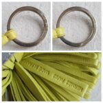 Hermes Carmen Key Ring Lime Green Leather and Palladium Hardware #RROE-16 - Image 5
