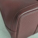 Hermes Garden Party 30cm Maroon Leather with Palladium Hardware #GUULT-1 - Image 14