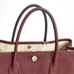 Hermes Garden Party 30cm Maroon Leather with Palladium Hardware #GUULT-1 - Image 16