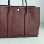 Hermes Garden Party 30cm Maroon Leather with Palladium Hardware #GUULT-1 - Image 4