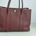 Hermes Garden Party 30cm Maroon Leather with Palladium Hardware #GUULT-1 - Image 6
