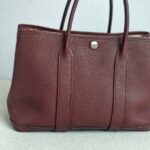 Hermes Garden Party 30cm Maroon Leather with Palladium Hardware #GUULT-1 - Image 5