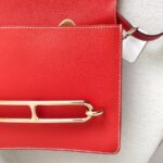 Hermes Roulis 23cm Sanguine Evercolor Leather with Gold-Plated Hardware #RRKT-1 - Image 25