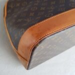 LV Alma Voyage MM Bag Brown Monogram Coated Canvas with Leather and Gold Hardware #ROYE-3 - Image 11