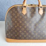 LV Alma Voyage MM Bag Brown Monogram Coated Canvas with Leather and Gold Hardware #ROYE-3 - Image 5