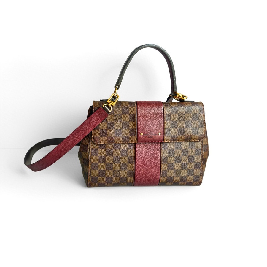 LV-Bondstreet-MM-Brown-Damier-Ebene-Coated-Canvas-with-Leather and Gold Hardware #RRRC-1 (1)