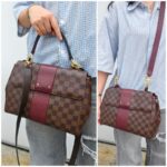 LV Bondstreet MM Brown Damier Ebene Coated Canvas with Leather and Gold Hardware #RRRC-1 - Image 44