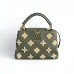 LV Capucines BB Olive Green Taurillon Leather with Gold Hardware #RRSO-1