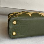 LV Capucines BB Olive Green Taurillon Leather with Gold Hardware #RRSO-1 - Image 9