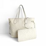 LV M46676 Neverfull MM Cream Empreinte Leather and Gold Hardware #RORE-1