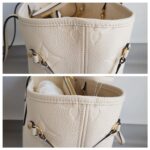 LV M46676 Neverfull MM Cream Empreinte Leather and Gold Hardware #RORE-1 - Image 16