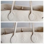LV M46676 Neverfull MM Cream Empreinte Leather and Gold Hardware #RORE-1 - Image 15