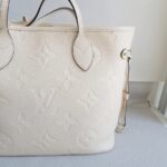 LV M46676 Neverfull MM Cream Empreinte Leather and Gold Hardware #RORE-1 - Image 4