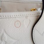 LV M46676 Neverfull MM Cream Empreinte Leather and Gold Hardware #RORE-1 - Image 5