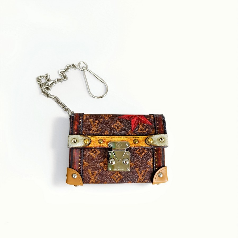 LV Mini Essential Trunk Brown Monogram Coated Canvas/Leather and Silver Hardware #RRRE-1