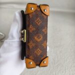 LV Mini Essential Trunk Brown Monogram Coated Canvas/Leather and Silver Hardware #RRRE-1 - Image 7