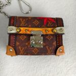 LV Mini Essential Trunk Brown Monogram Coated Canvas/Leather and Silver Hardware #RRRE-1 - Image 3