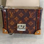 LV Mini Essential Trunk Brown Monogram Coated Canvas/Leather and Silver Hardware #RRRE-1 - Image 12