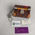 LV Mini Essential Trunk Brown Monogram Coated Canvas/Leather and Silver Hardware #RRRE-1 - Image 2